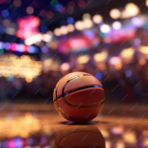 Premium AI Image | Basketball in arena