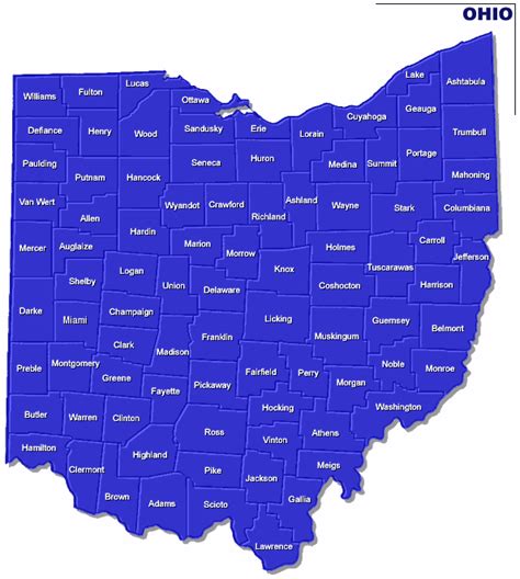 Ohio Zip Code Map Printable