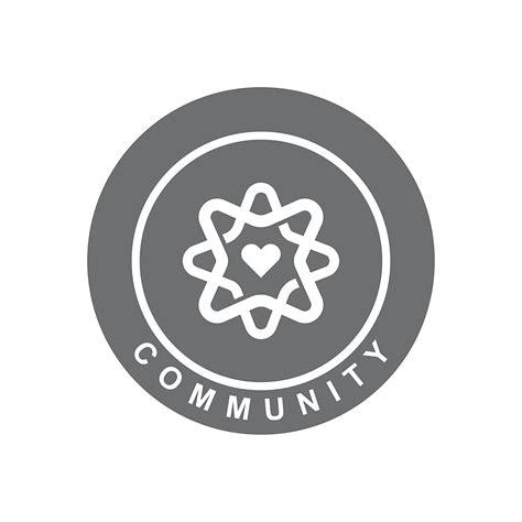Community branding logo design sample | Free stock vector - 503748