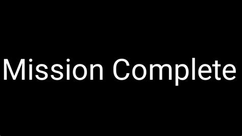 เสียง Mission Complete - YouTube