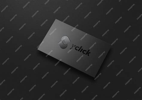 Premium PSD | Spot uv logo mockup with business card