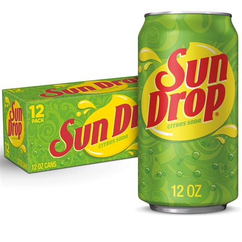 Sun Drop Citrus Soda, 12 fl oz cans, 12 pack - Walmart.com - Walmart.com