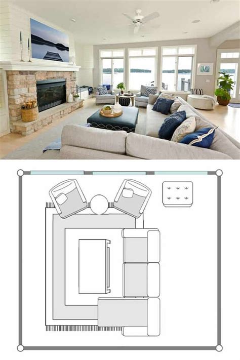 9 L-Shaped Sofa (Sectional) Living Room Layout Ideas | Livingroom layout, Sofa layout, Sectional ...