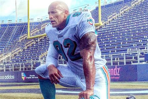 The Rock dons Miami Dolphins colors - The Phinsider