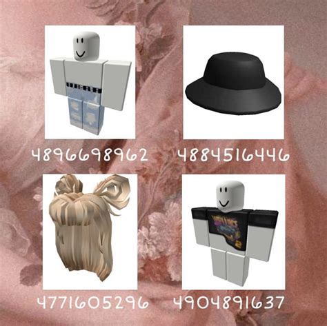 Roblox Aesthetic Clothes Codes