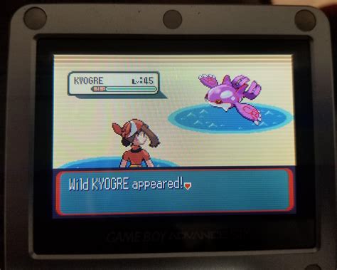 [III] Shiny Kyogre on Sapphire! Just 20 minutes after catching her, I ...