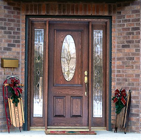 Front Wooden Doors With Glass | Wood exterior door, Wooden front doors, Glass panel door