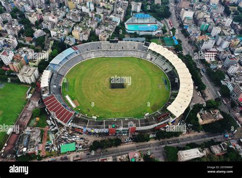 Dhaka, Bangladesh - October 06, 2021: The Sher-e-Bangla National Cricket Stadium, also called ...