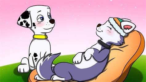 Marshall is Happy Because Everest Finally Pregnant - Paw Patrol fanmade coloring story - YouTube