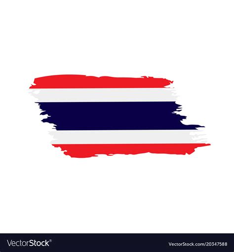 Thailand flag Royalty Free Vector Image - VectorStock