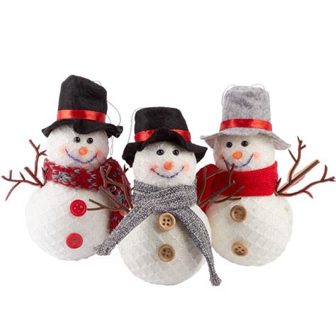 Snowman Ornaments - Christmas Ornaments - Christmas and Winter - Holiday Crafts - Factory Direct ...