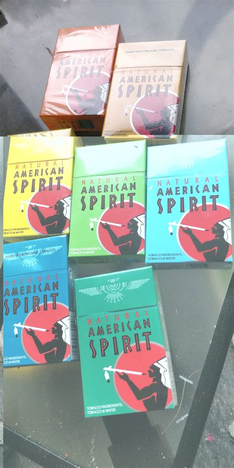 √ American Spirit Cigarettes Color Guide