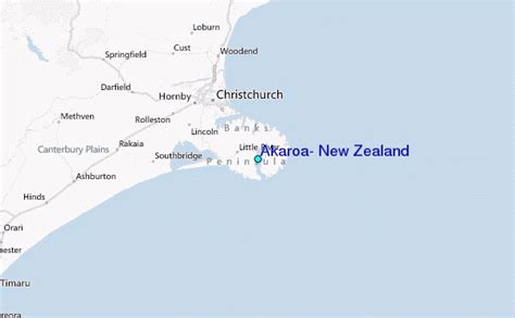 Akaroa New Zealand Map - ToursMaps.com