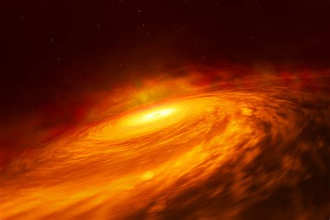 ESA Science & Technology - Artist's impression of NGC3147 black hole disc
