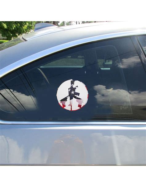 Piece Gun American Flag Sticker - U.S. Custom Stickers