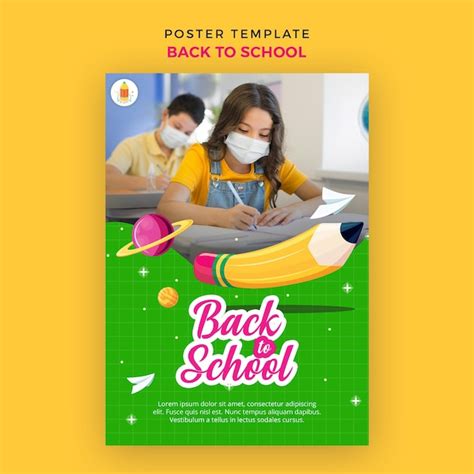 Free PSD | Back to school poster template