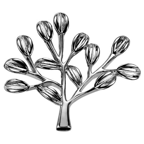 Dianthus | Silver-Tone Tree Lapel Pin | In stock! | Trendhim