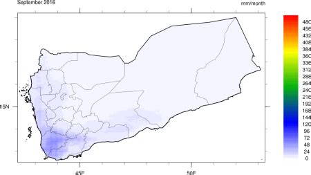 Monthly Climate Data for Yemen : September 2016 | mawredh2o.org