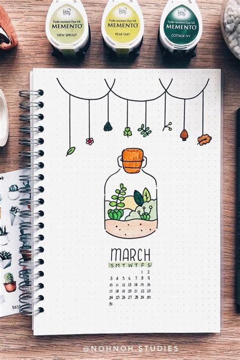 Идеи оформления Bullet Journal в марте Kate Vasilkina | Bullet journal ideas pages, Bullet ...