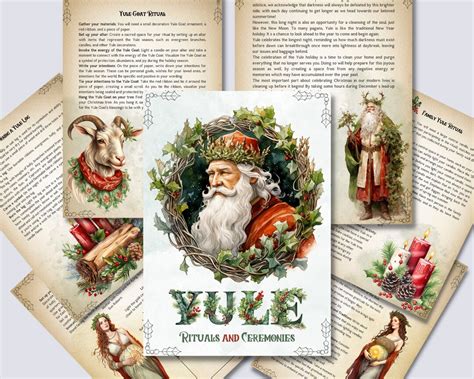 Yule Rituals and Ceremonies. Printable Pages for Your Book of Shadows ...