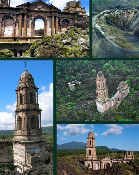 Iglesia Sepultada por el Paricutín en Michoacán Aztec Ruins, Michoacan, Mexico Travel ...