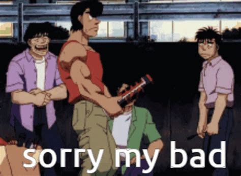 Sorry My Bad GIF – Sorry My Bad Hajime No Ippo – find og del giffer