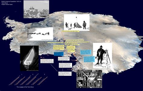 Time line and infographic, Robert Falcon Scott's journey to the South ...