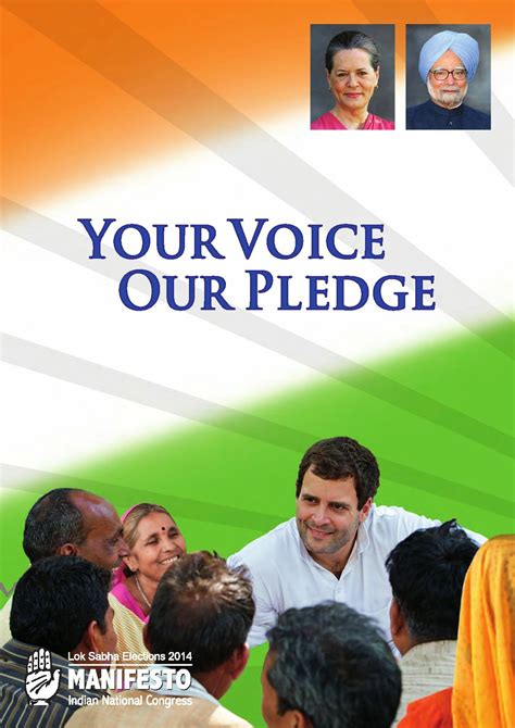 Manifestos of Political Parties in India : Congress Manifesto for 2014 ...