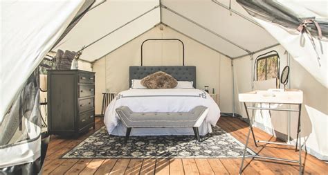 Glamping Tent Interior — LODGING