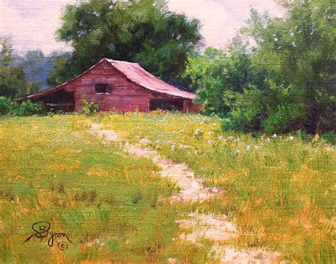 Landscape Oil Paintings with Old Barns | Hagerman Art Blog by Artist ...