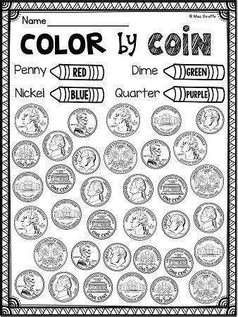 Coin Identification Worksheet - Studying Worksheets