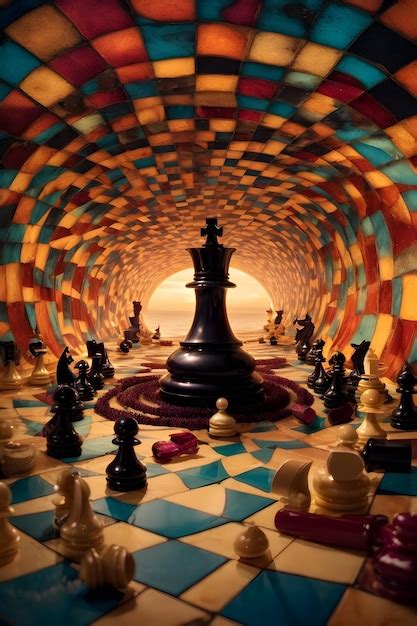 Premium AI Image | chess board art