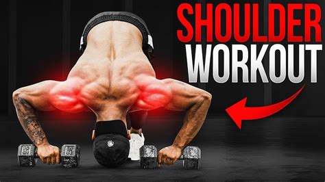 Calisthenics & Dumbbell Home Shoulder Workout - YouTube