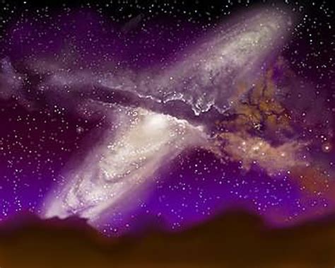 Milky Way/Andromeda Collision (artist's impression) | Galaxy photos ...