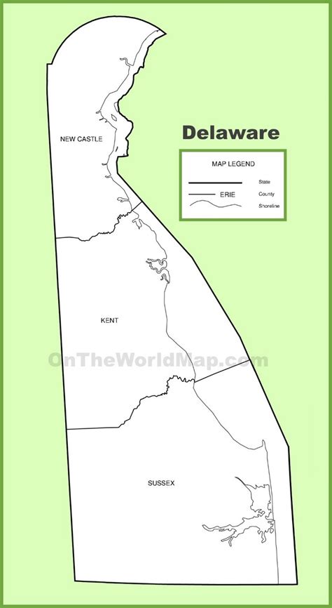 Delaware County Map - Ontheworldmap.com