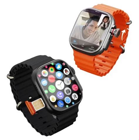 Black S12 Ultra 4G Android Smartwatch with Rotating Camera, Memory Size: 512 Mb at best price in ...