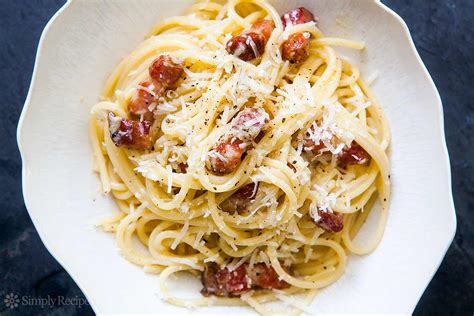 Spaghetti Pasta Carbonara Recipe | SimplyRecipes.com