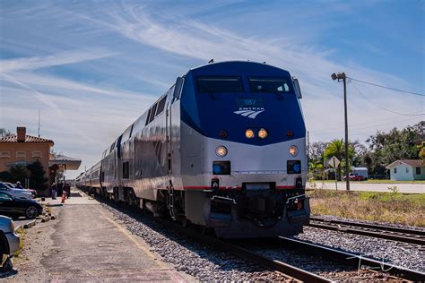 Amtrak’s Silver Star arriving at the train station in Sebring, Florida ...