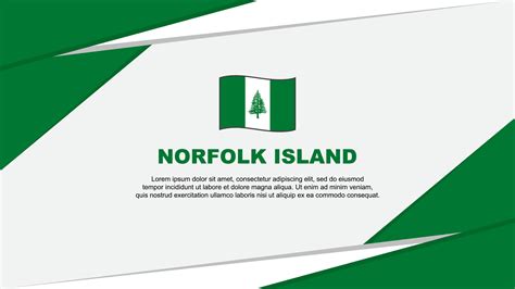 Norfolk Island Flag Abstract Background Design Template. Norfolk Island Independence Day Banner ...