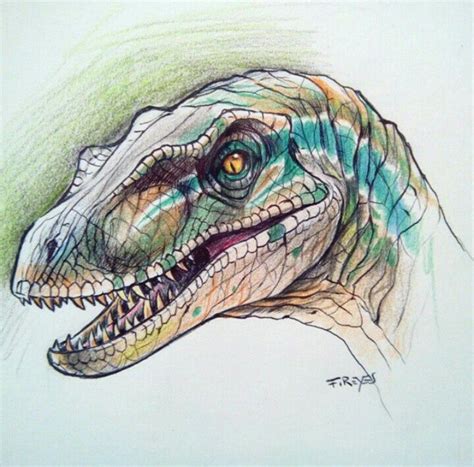 Jurassic park raptor by trefrex on deviantart – Artofit