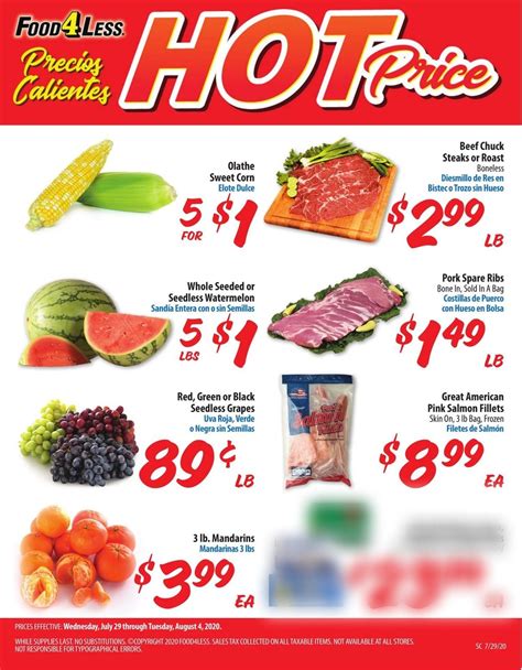 Food 4 Less Ad Circular - 07/29 - 08/04/2020 | Rabato