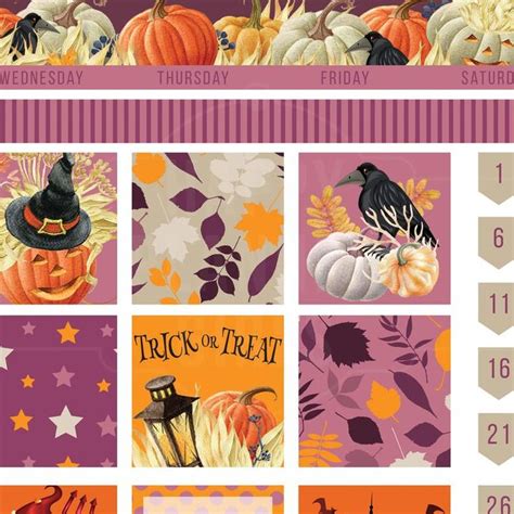 Halloween Planner Stickers October Planner Kit Happy Planner | Etsy ...