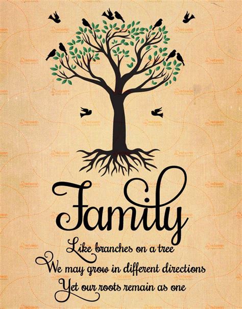 Printable Family Like Branches On a Tree Family Quote Family | Etsy | Family tree quotes, Tree ...