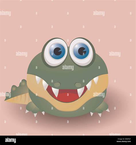 Cute baby crocodile Stock Vector Image & Art - Alamy