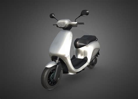 OLA Electric Scooter (White Color) - DownloadFree3D.com