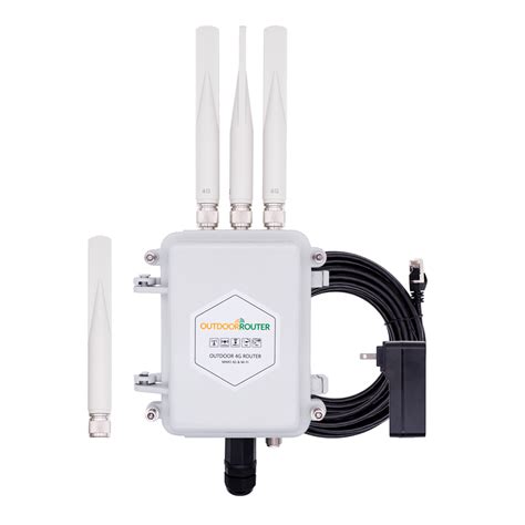 Outdoor 4G Router with Cellular Modem - WiFi and SIM Slot