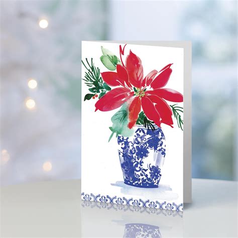 UNICEF Market | UNICEF Holiday Cards Boxed Set of 12 - Poinsettias the ...