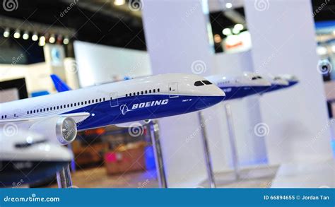 Various Boeing Aircraft Models Including 787 Dreamliner Display ...