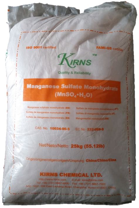 Manganese Sulphate Monohydrate – MnSO4.H2O - Thuận Duyên