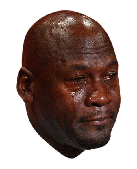 Michael Jordan Crying Face transparent PNG - StickPNG